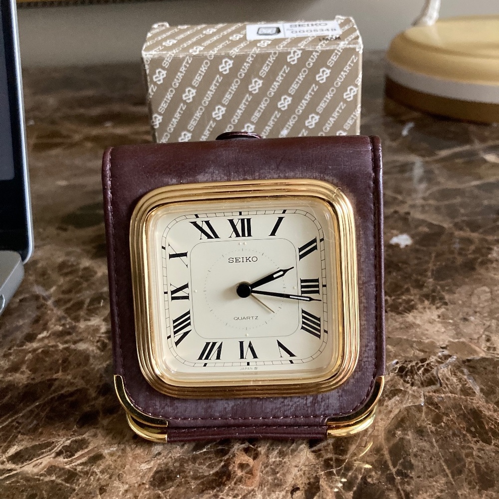 Vintage Seiko Tucson Match Play VIP Travel Alarm Clock NOS 1980s - Picture 2 of 6